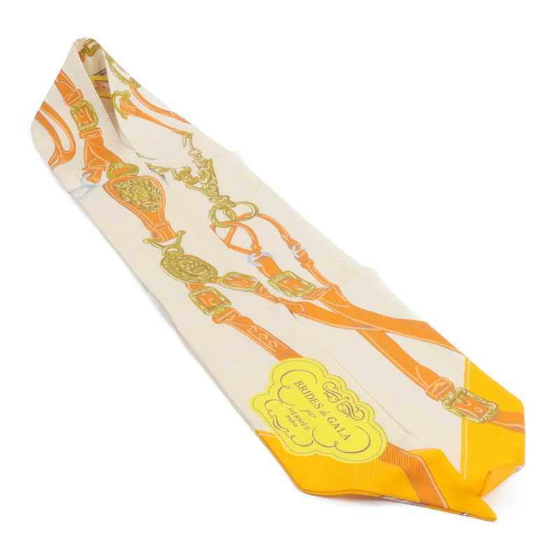 HERMES 絲質Twilly絲巾-3