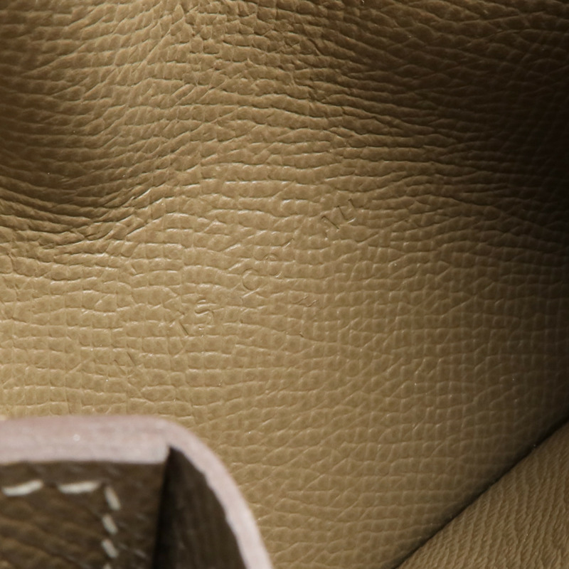 HERMES Epsom皮革Kelly Pockt Compact Wallet錢包Etoupe-14