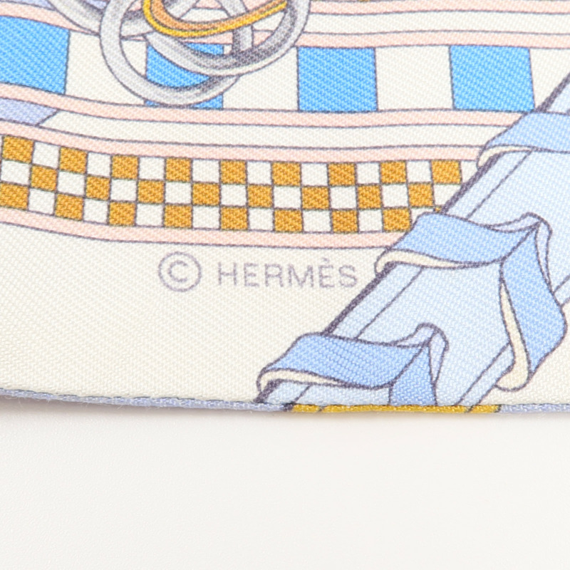 HERMES 絲質Twilly絲巾-5