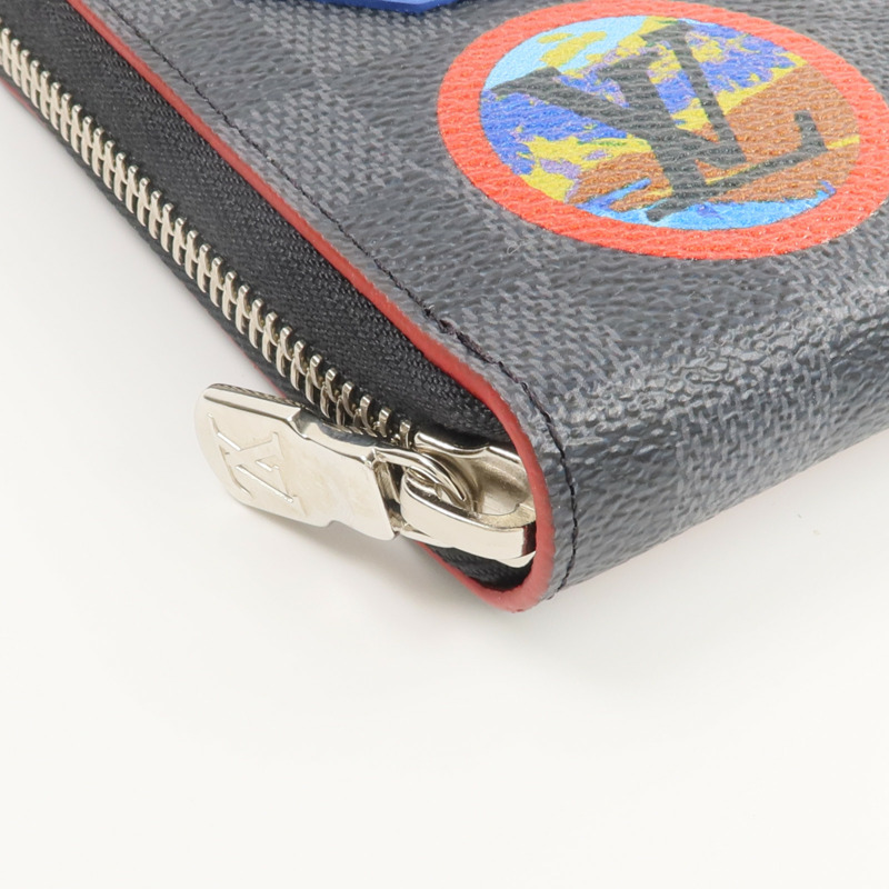 LOUIS VUITTON Damier Graphite Zipper Organizer NM長錢包-7