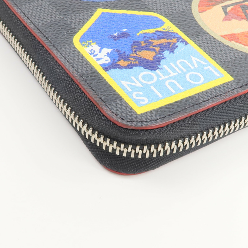 LOUIS VUITTON Damier Graphite Zipper Organizer NM長錢包-8