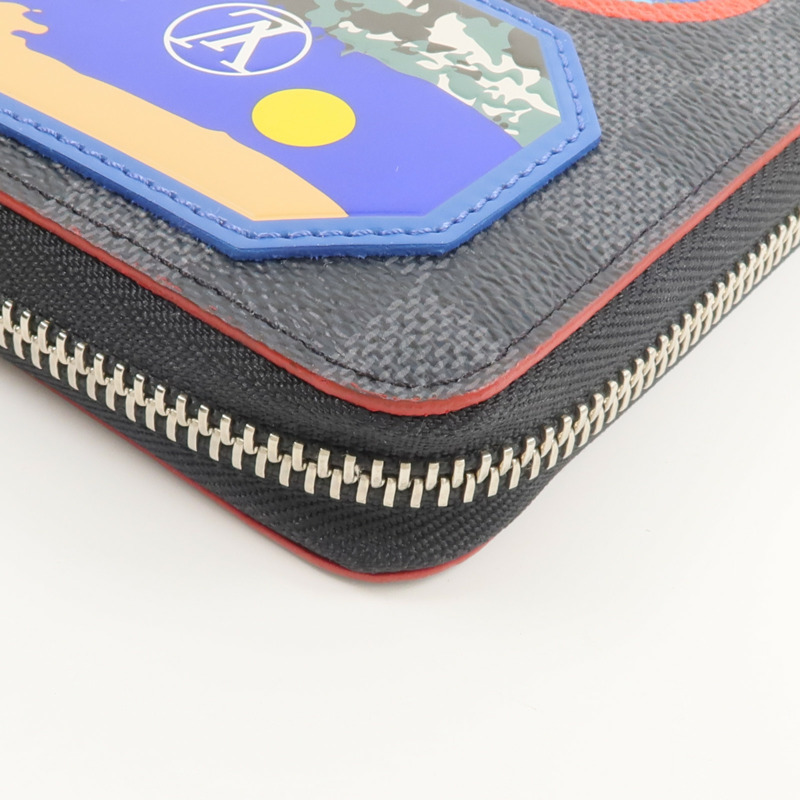 LOUIS VUITTON Damier Graphite Zipper Organizer NM長錢包-9