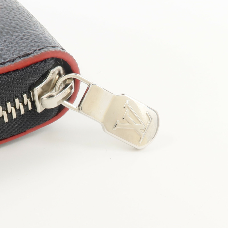 LOUIS VUITTON Damier Graphite Zipper Organizer NM長錢包-10
