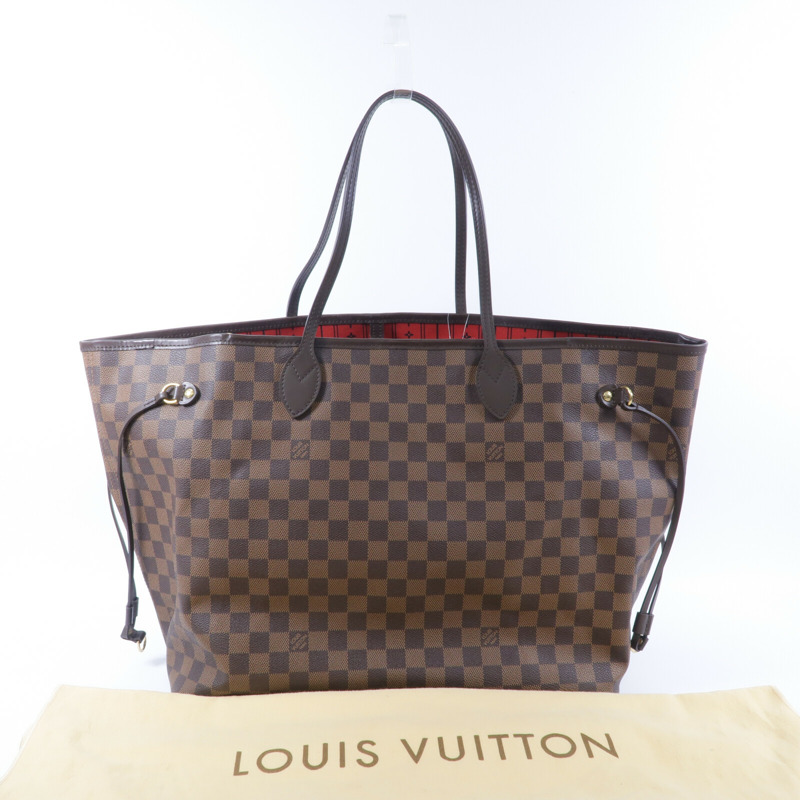 LOUIS VUITTON Damier Neverfull GM手挽袋-8