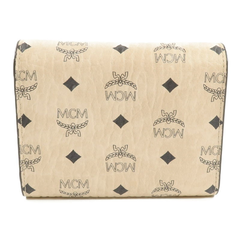 MCM 塗層帆布/牛皮皮革Wallet錢包-1