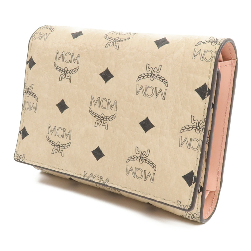 MCM 塗層帆布/牛皮皮革Wallet錢包-2