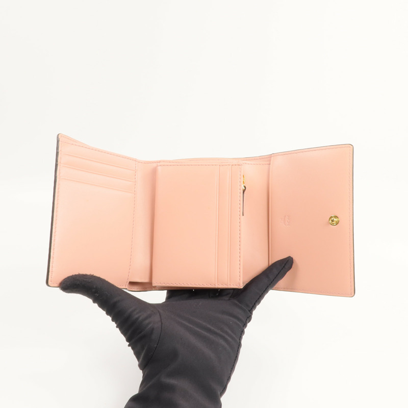 MCM 塗層帆布/牛皮皮革Wallet錢包-5