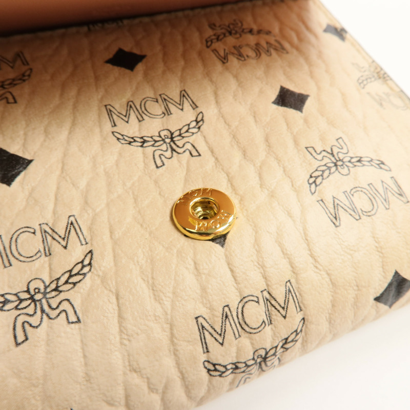 MCM 塗層帆布/牛皮皮革Wallet錢包-7