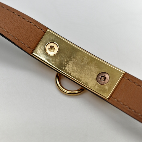 Hermès 愛馬仕 鉚釘 黑色 金釦 皮手環