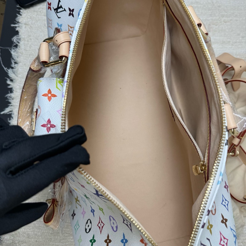 99新路易威登/LouisVuitton白三彩旅行包手提包斜背包 芯片款 ❤️正品保障-7