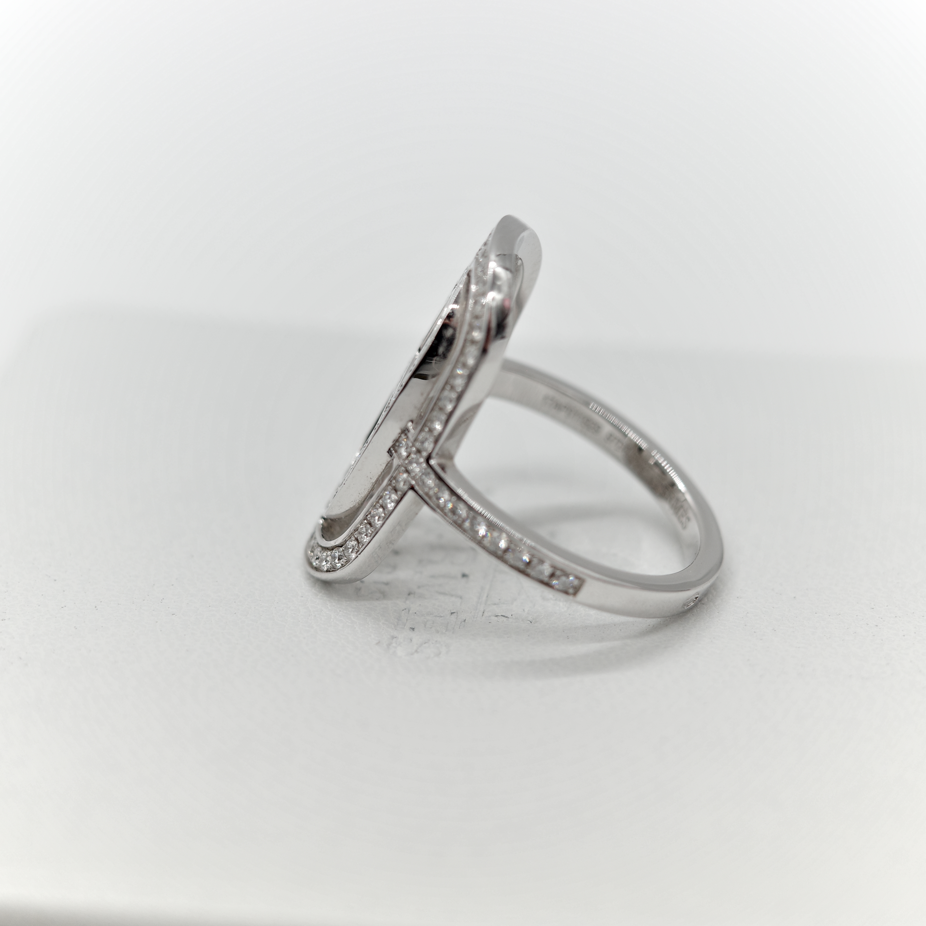Hermès 愛馬仕 Chaine d'Ancre 18K白金 鑲鑽 戒指 52-2
