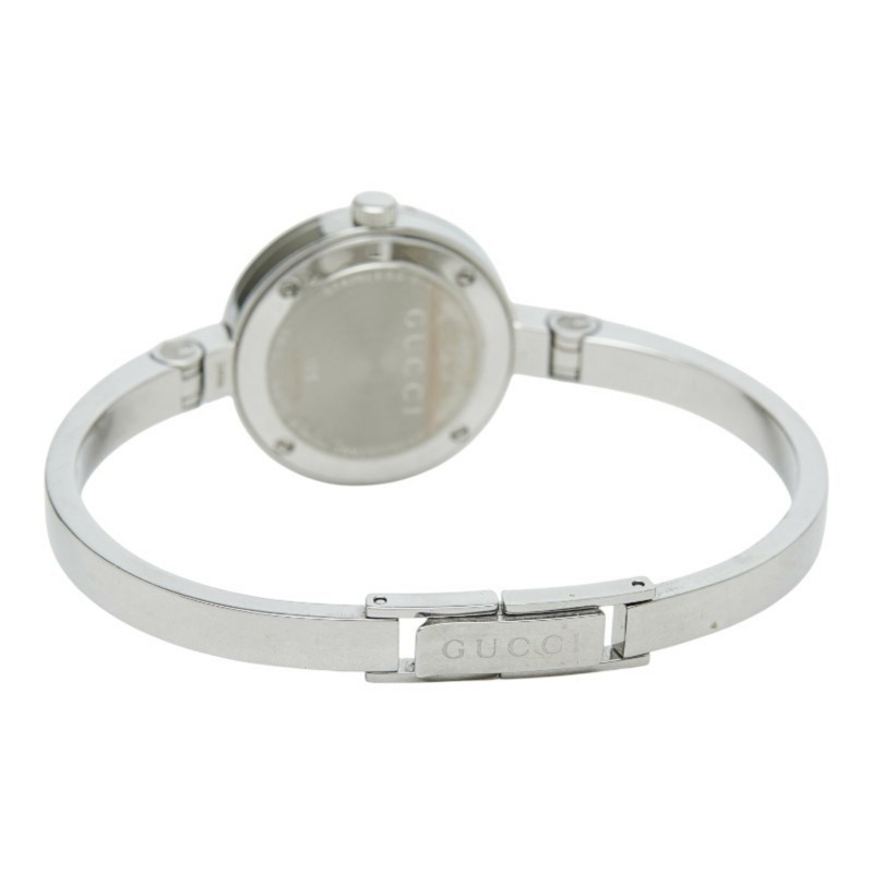 Gucci G-Circle 手鐲腕錶,石英機芯,黑色錶盤,不銹鋼錶殼,鑲鑽,女士 Gucci-2