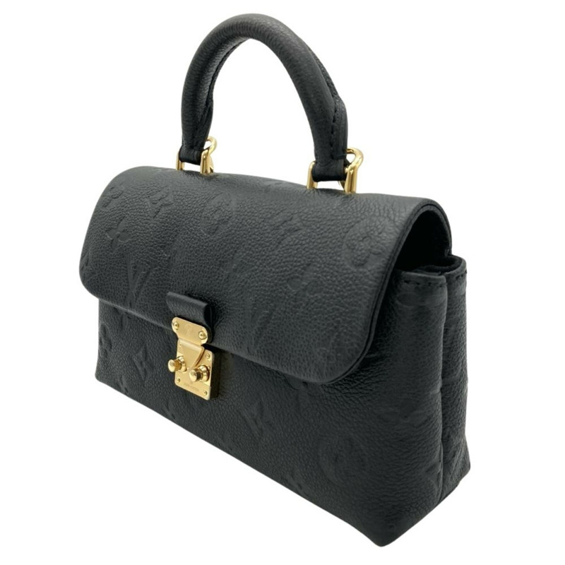 路易威登 Nano Madeleine 手提包，Monogram Empreinte，Noir（黑色），金色五金配件，RFID，鏈條肩帶-1