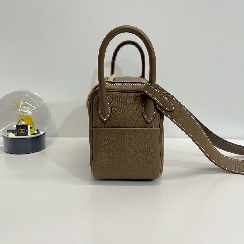 Hermes Mini Lindy二代 大象灰 金釦 W刻TC皮-3