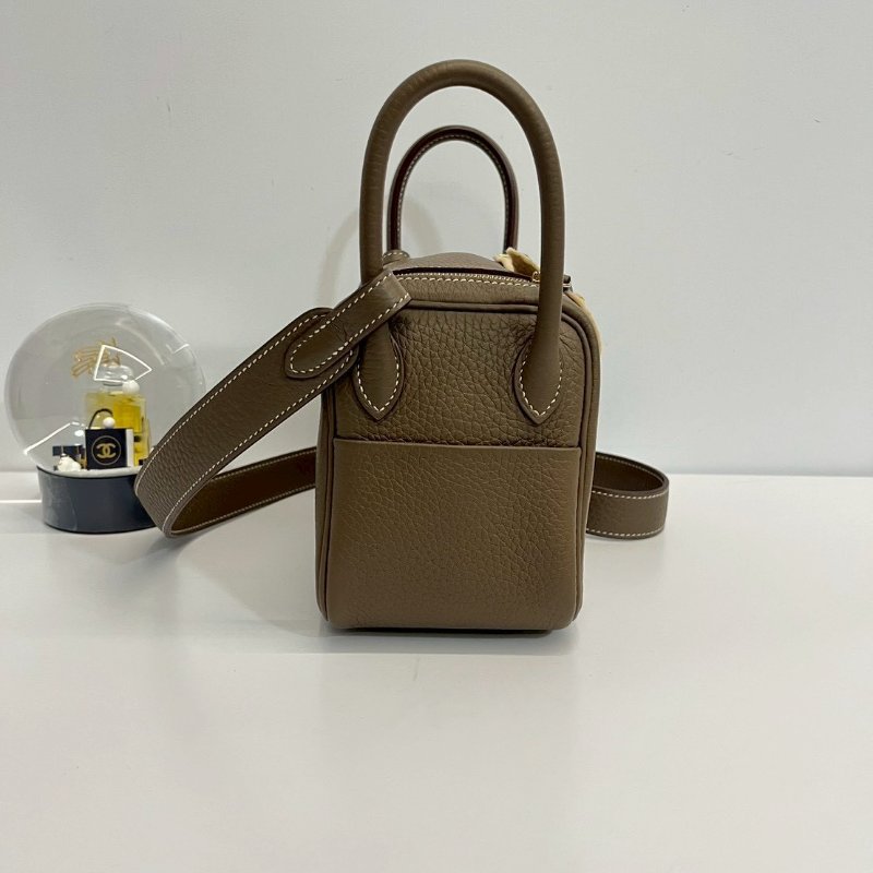 Hermes Mini Lindy二代 大象灰 金釦 W刻TC皮-5