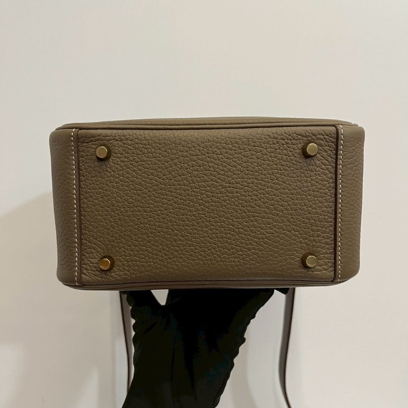 Hermes Mini Lindy二代 大象灰 金釦 W刻TC皮-7