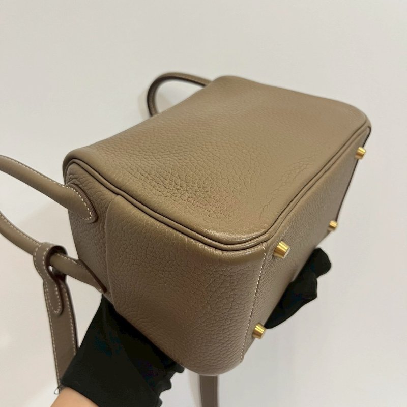 Hermes Mini Lindy二代 大象灰 金釦 W刻TC皮-12