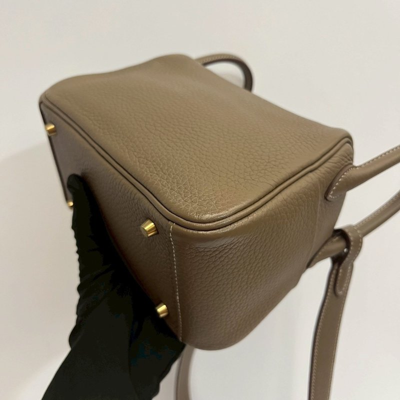 Hermes Mini Lindy二代 大象灰 金釦 W刻TC皮-13