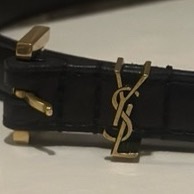 YSL滑面皮革超幼身腰帶-3