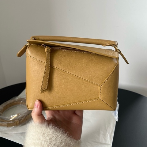 99新🟡羅意威Loewe puzzle mini,黃油色手提包斜背包💛正品保障