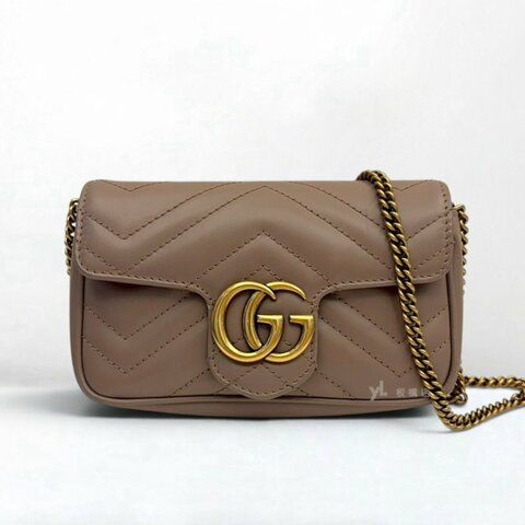 S5502-Gucci Mormont迷你裸色鍊條包