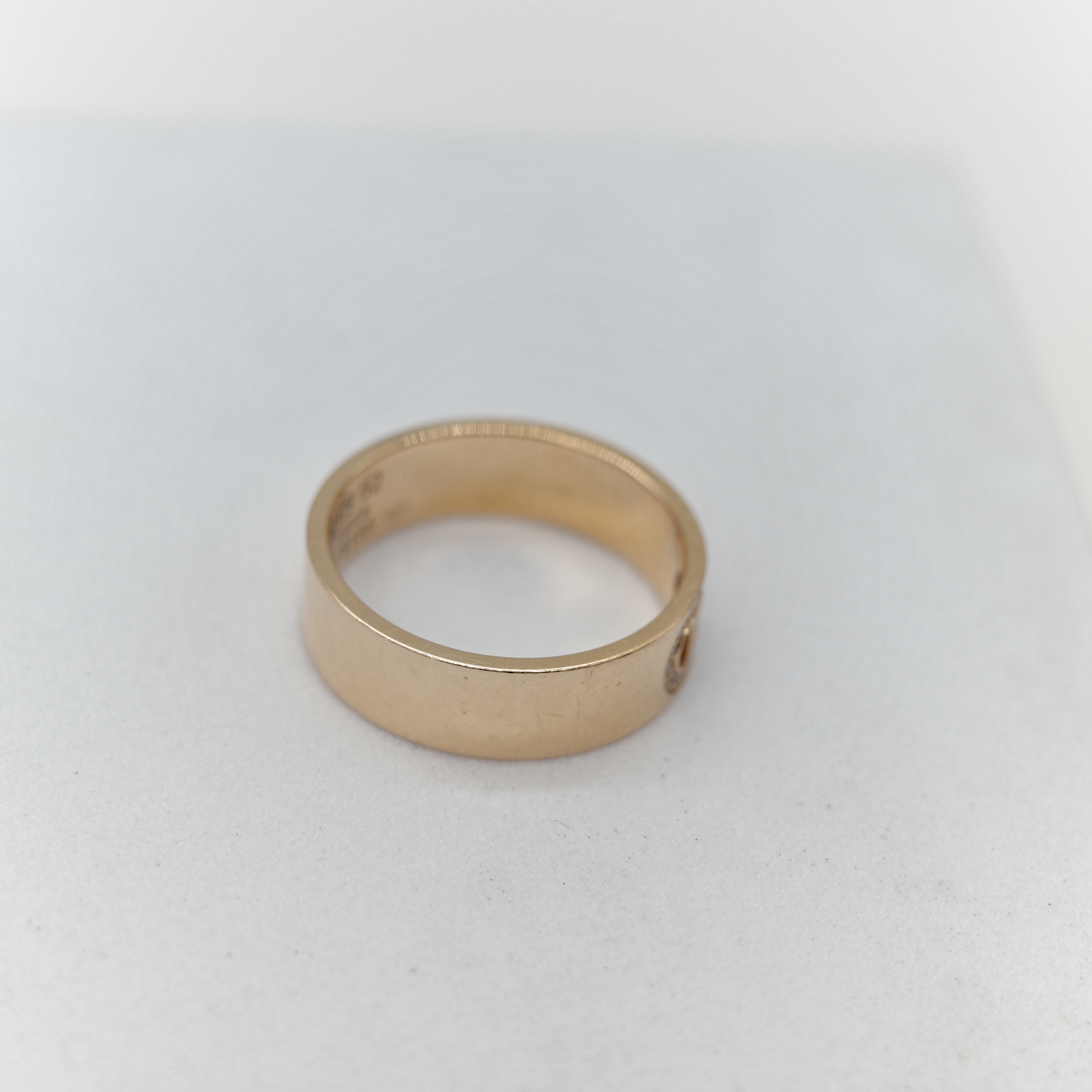 Hermès 愛馬仕 18K 金 H D'Ancre 鑽石 戒指 52 號-4