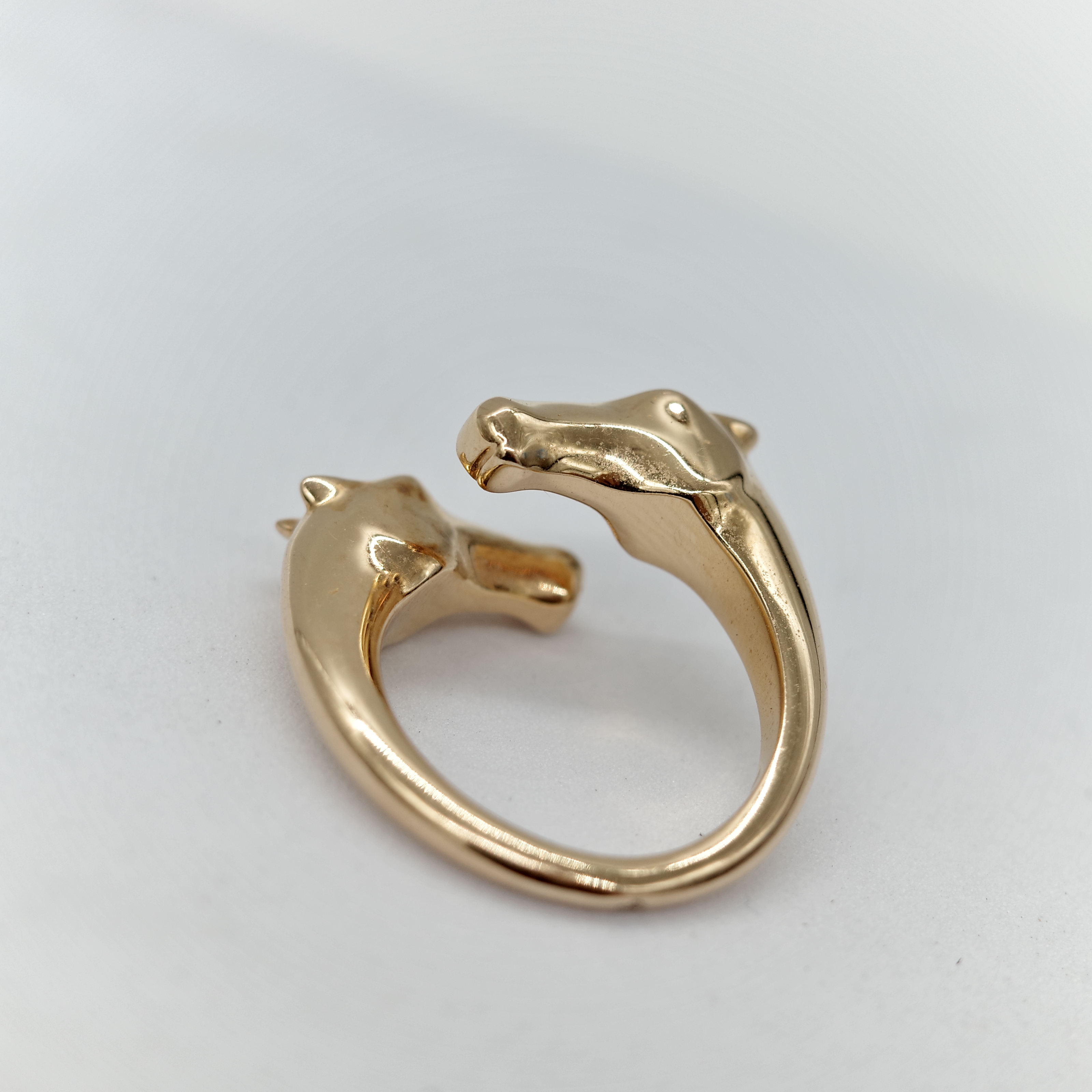 Hermès 愛馬仕 Galop 18K 玫瑰金 馬頭 戒指 52-2