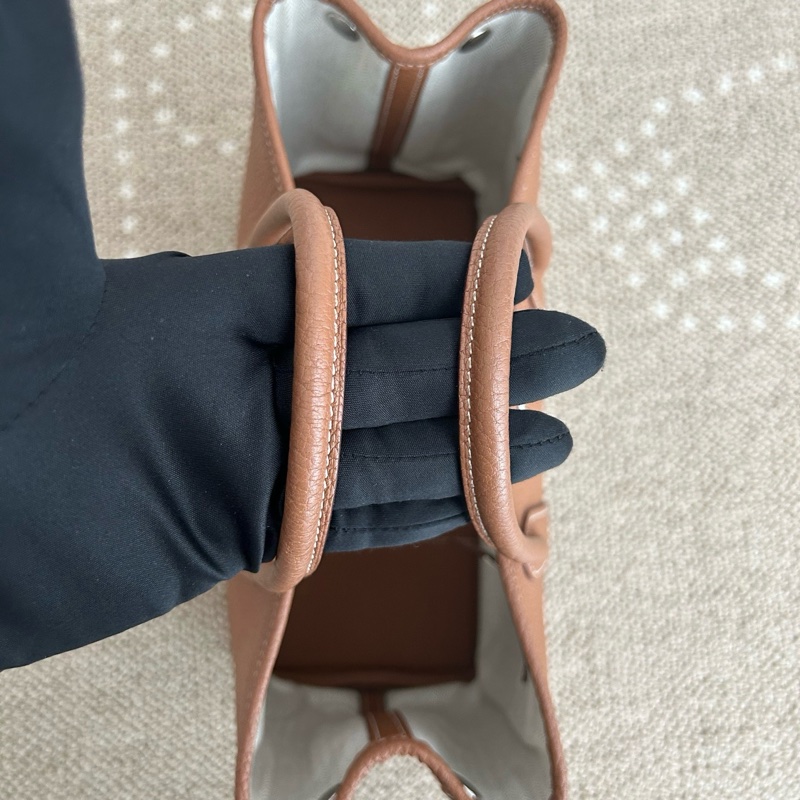 Hermes/愛馬仕 花園30金棕色手提包托特包 銀扣togo皮 D刻🤎99新 🟤正品-6