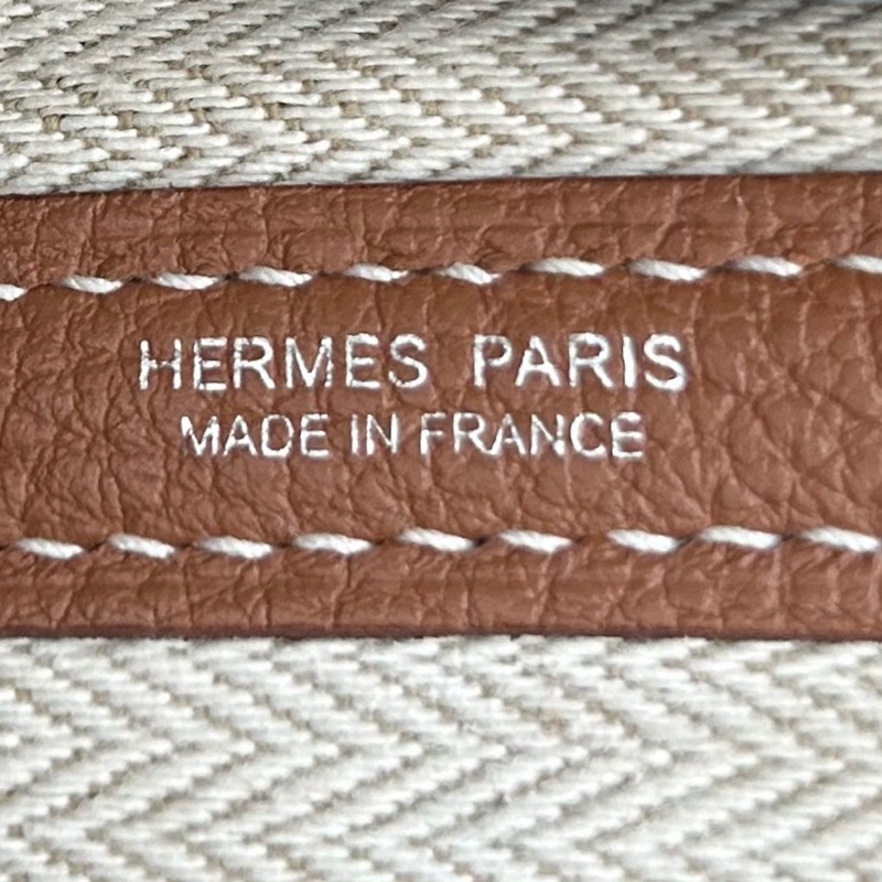 Hermes/愛馬仕 花園30金棕色手提包托特包 銀扣togo皮 D刻🤎99新 🟤正品-8