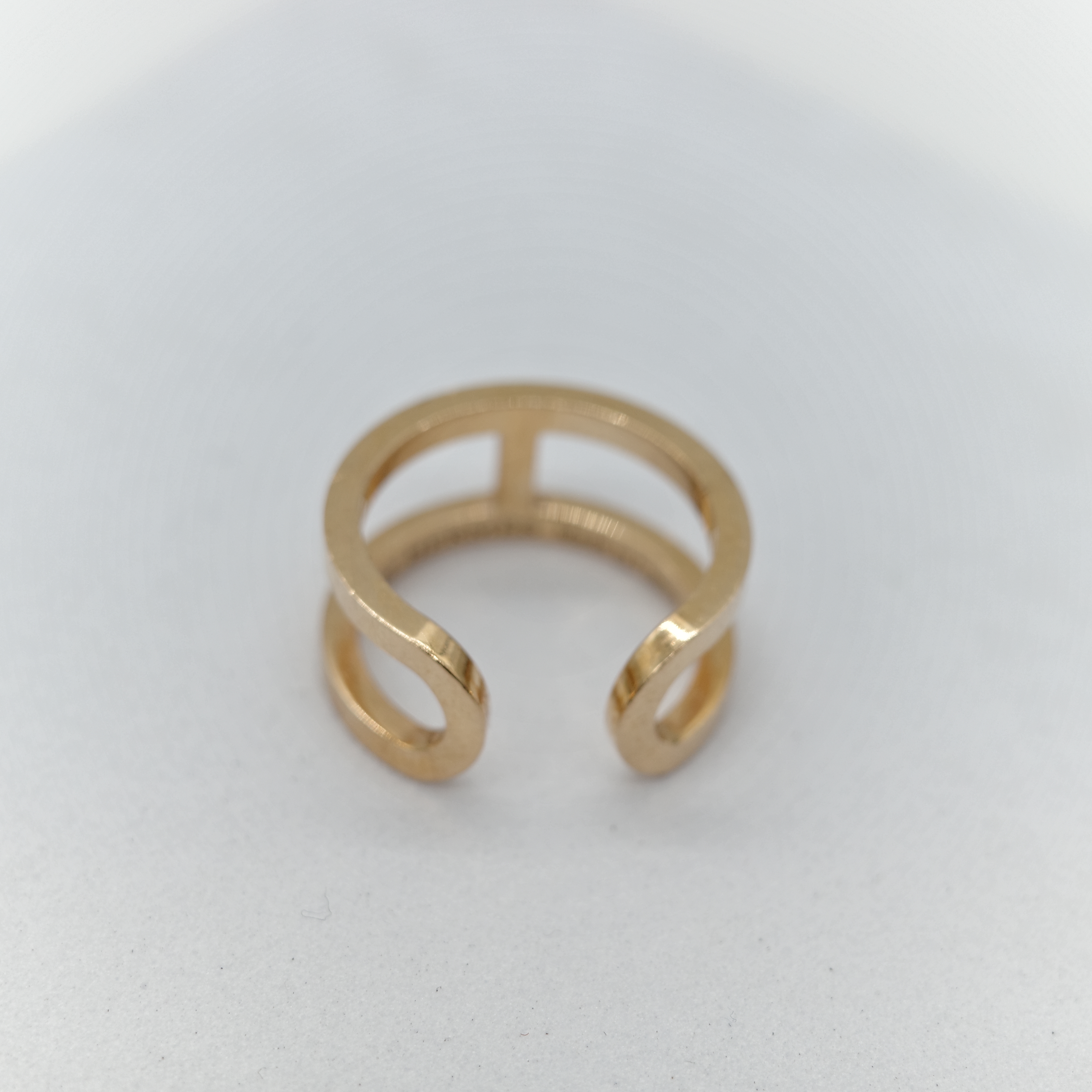 Hermès 愛馬仕 18K 金 H釦 戒指 50-3