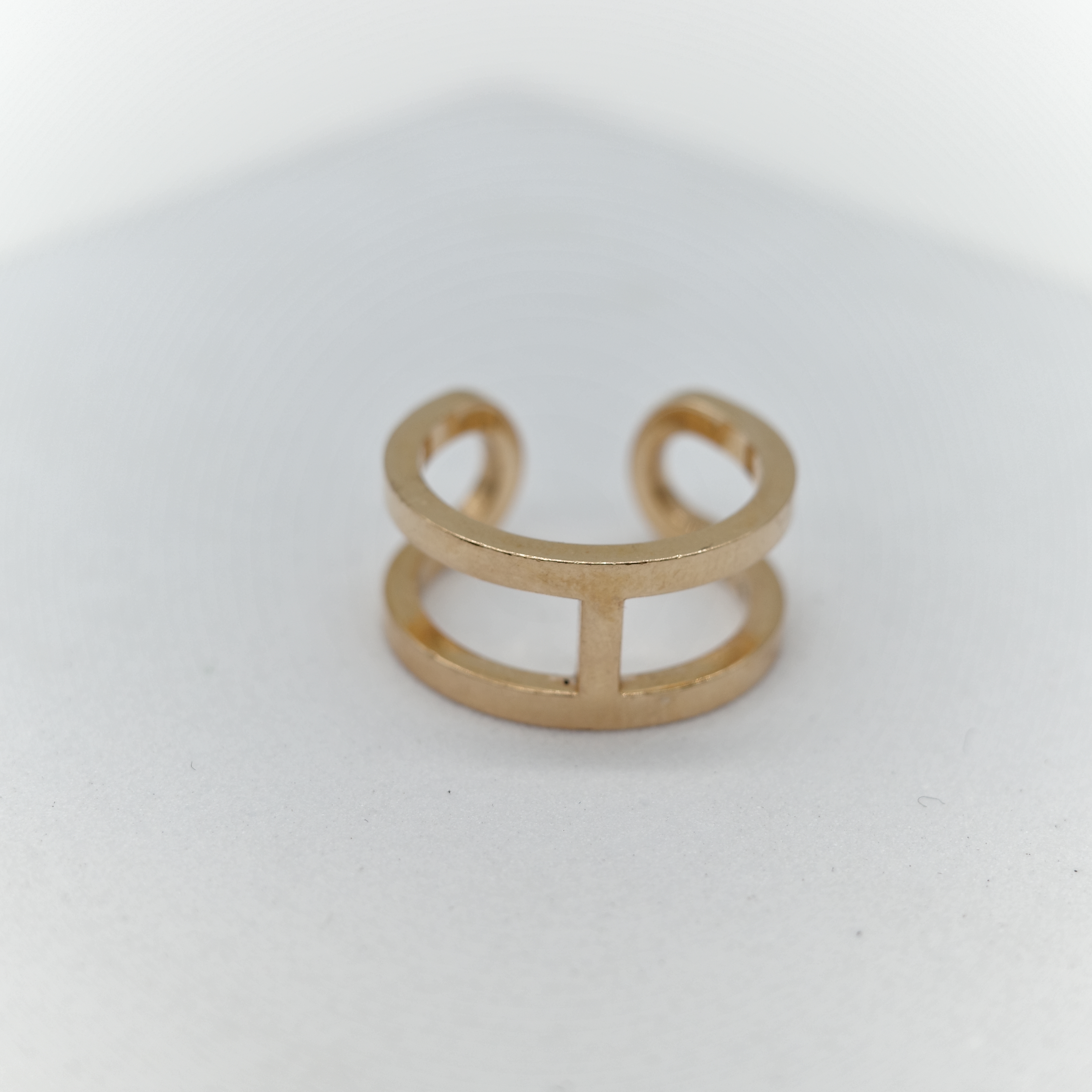 Hermès 愛馬仕 18K 金 H釦 戒指 50-8