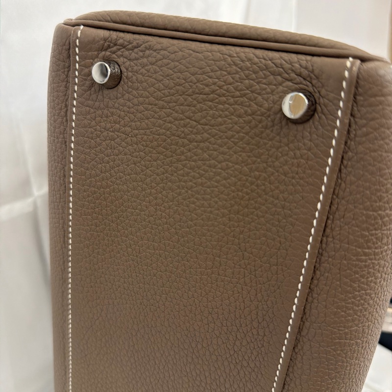Hermès 大象灰 kelly35 Togo 皮銀釦方框o刻-18
