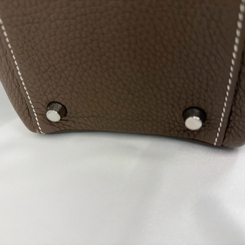 Hermès 大象灰 kelly35 Togo 皮銀釦方框o刻-19