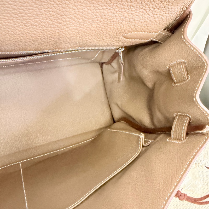 Hermès 大象灰 kelly35 Togo 皮銀釦方框o刻-23