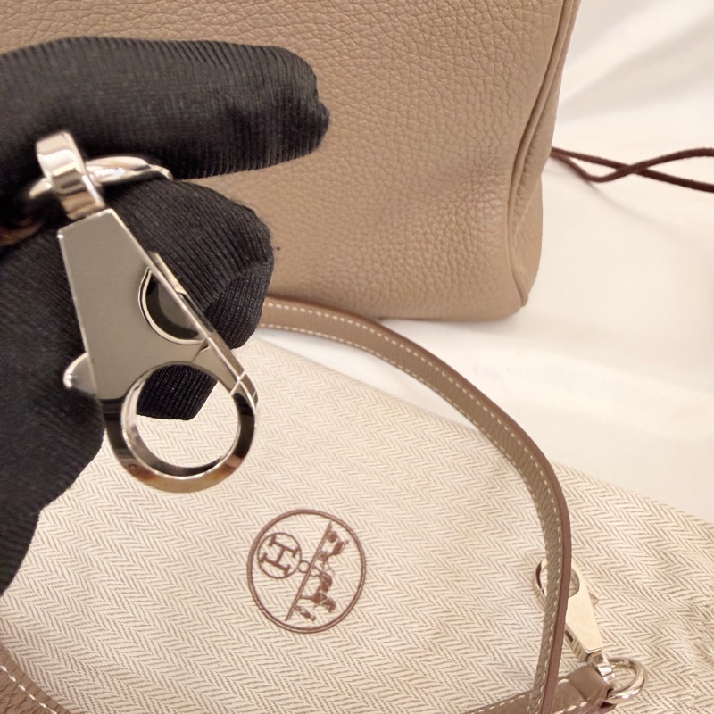 Hermès 大象灰 kelly35 Togo 皮銀釦方框o刻-25