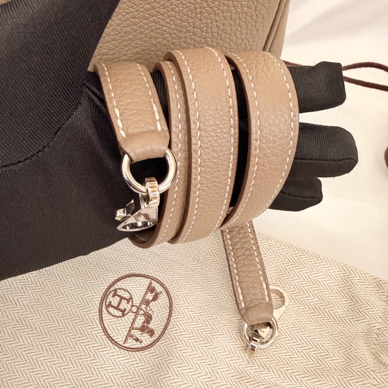 Hermès 大象灰 kelly35 Togo 皮銀釦方框o刻-32