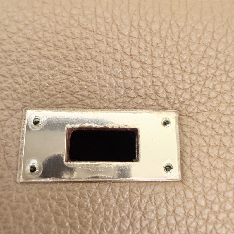 Hermès 大象灰 kelly35 Togo 皮銀釦方框o刻-42
