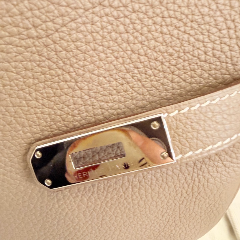Hermès 大象灰 kelly35 Togo 皮銀釦方框o刻-45
