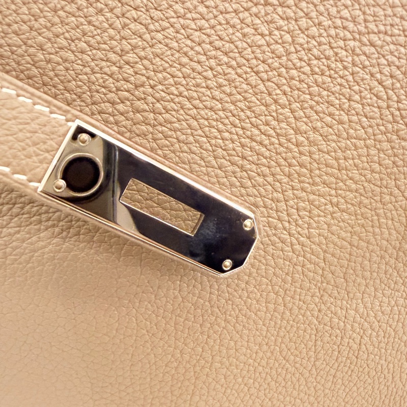 Hermès 大象灰 kelly35 Togo 皮銀釦方框o刻-46