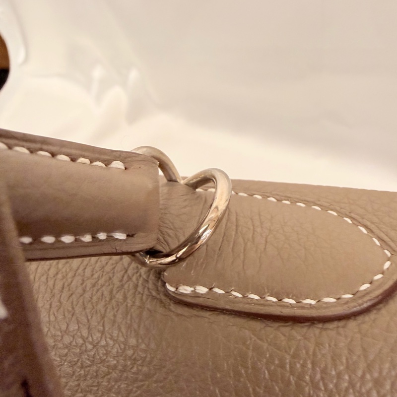 Hermès 大象灰 kelly35 Togo 皮銀釦方框o刻-48