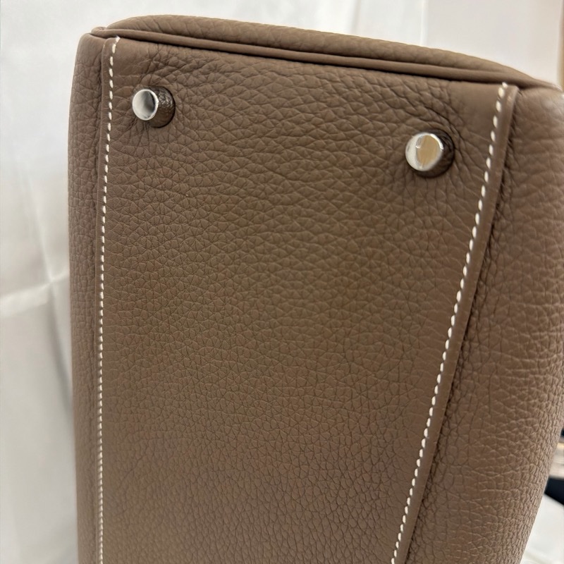 Hermès 大象灰 kelly35 Togo 皮銀釦方框o刻-51