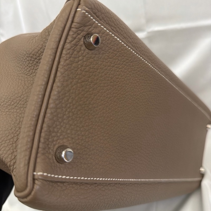 Hermès 大象灰 kelly35 Togo 皮銀釦方框o刻-54