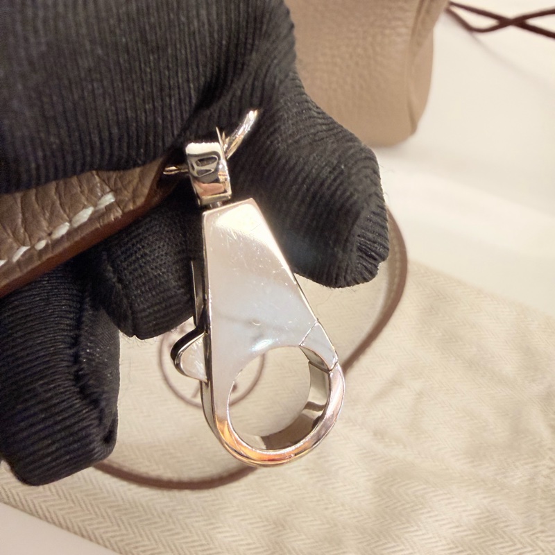 Hermès 大象灰 kelly35 Togo 皮銀釦方框o刻-59