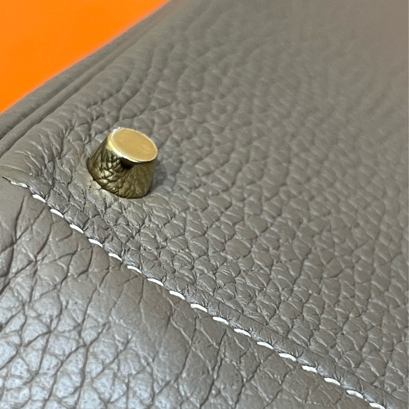 愛馬仕mini Lindy金剛色大象灰(長度男女都可斜背)-13