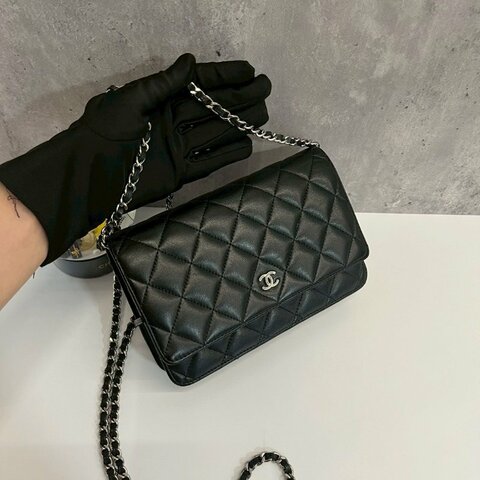 Chanel  WOC 黑銀