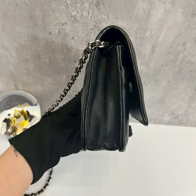 Chanel  WOC 黑銀-6