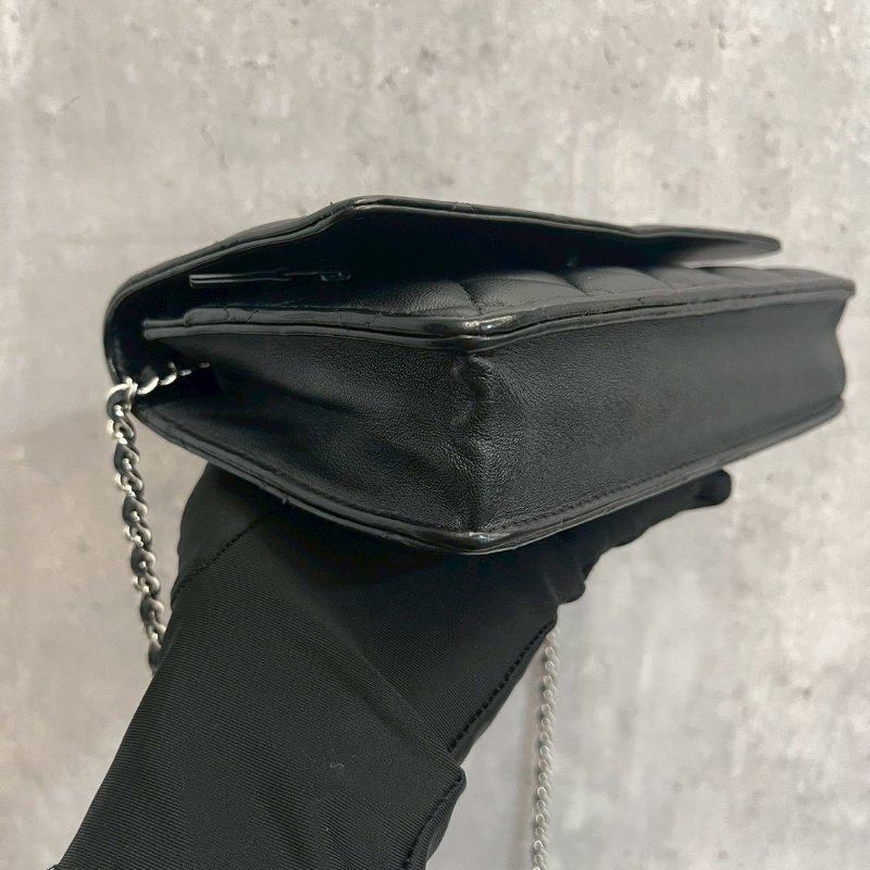 Chanel  WOC 黑銀-10