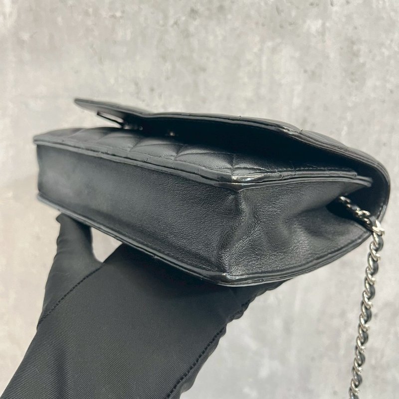 Chanel  WOC 黑銀-11
