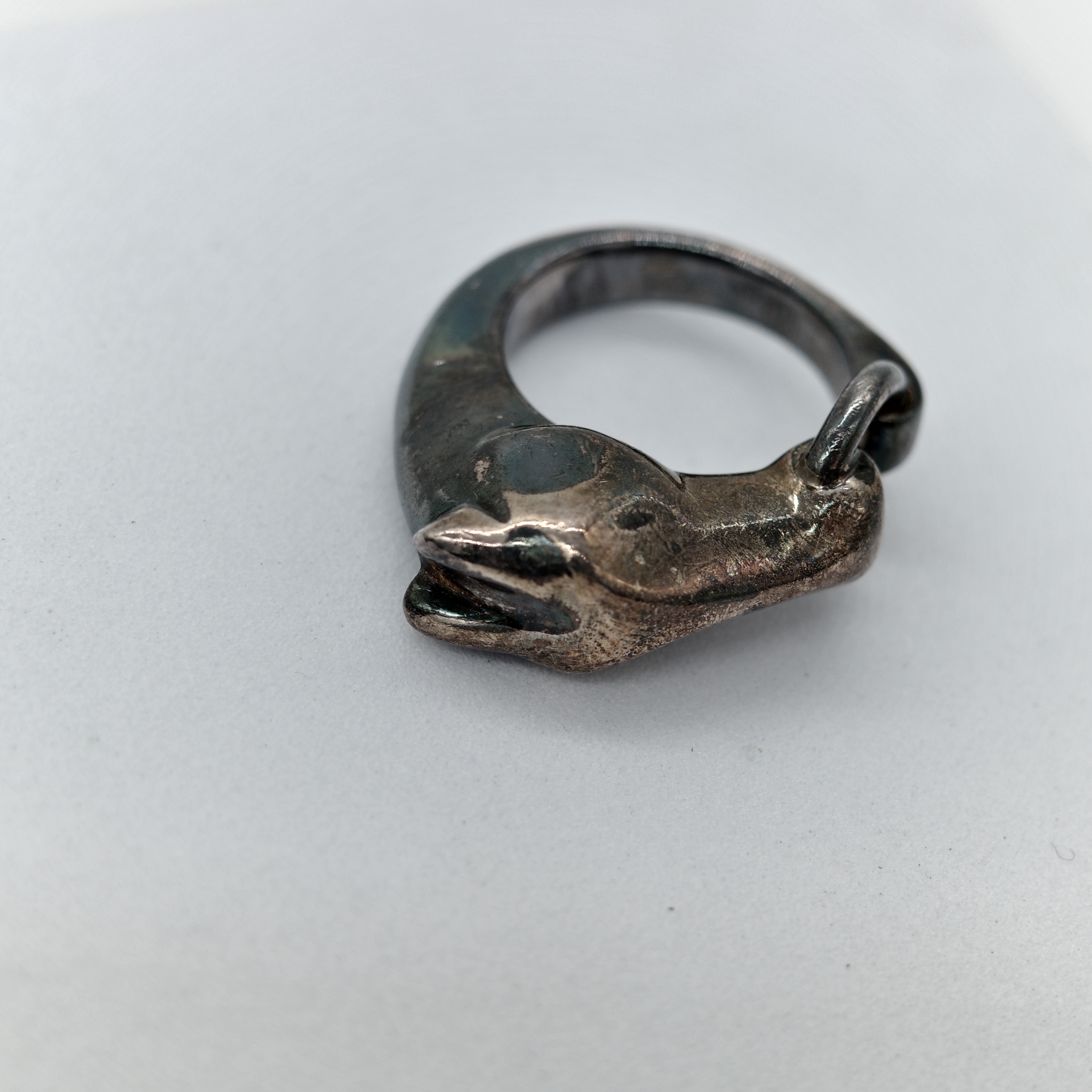 Hermès 愛馬仕 Ag925 銀 馬頭 戒指 50-6