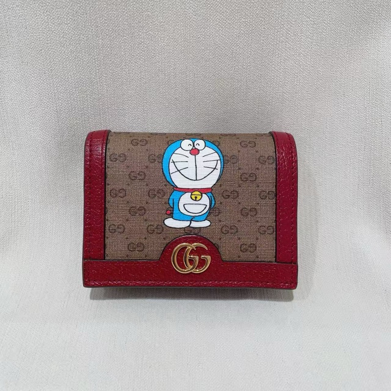 Gucci古馳聯名多啦a夢雙折錢包-0